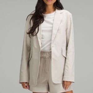 Lululemon | Relaxed-Fit Twill Blazer in Bone | Size: XS